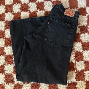 94 baggy wide leg black levis!